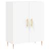 Stylish Highboard White - 69.5x34x180 cm Engineered Wood