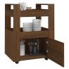 Brown Oak Kitchen Trolley - 60x45x80 cm Engineered Wood