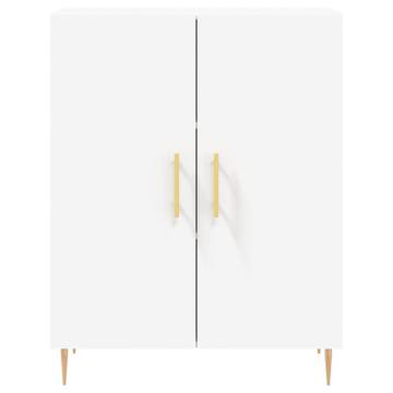 Stylish Highboard White - 69.5x34x180 cm Engineered Wood