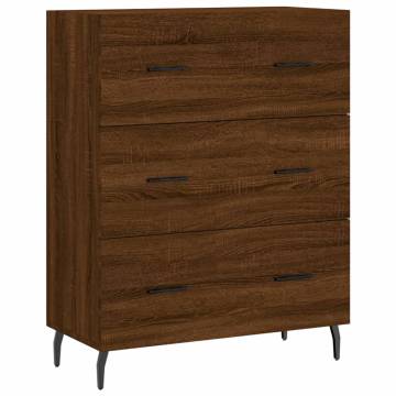 Stylish Brown Oak Highboard - 69.5x34x180 cm | HipoMarket