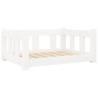 Dog Bed White 65.5x50.5x28 cm Solid Pine Wood - Hipomarket