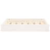 Stylish Dog Bed in White - Solid Pine Wood - 61.5x49x9 cm