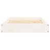 Stylish Dog Bed in White - Solid Pine Wood - 61.5x49x9 cm