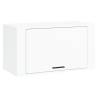 Wall-Mounted Shoe Cabinet High Gloss White - 70x35x38 cm