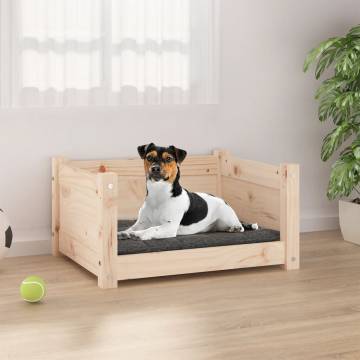 Comfortable Dog Bed | Solid Pine Wood | 55.5x45.5x28 cm