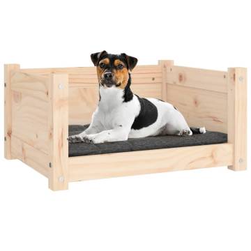 Comfortable Dog Bed | Solid Pine Wood | 55.5x45.5x28 cm