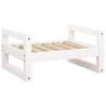 Comfortable White Dog Bed - Solid Pine Wood | HipoMarket