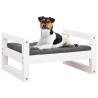 Comfortable White Dog Bed - Solid Pine Wood | HipoMarket