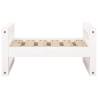 Comfortable White Dog Bed - Solid Pine Wood | HipoMarket