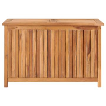 Garden Storage Box 90x50x58 cm - Solid Teak Wood - Durable & Stylish