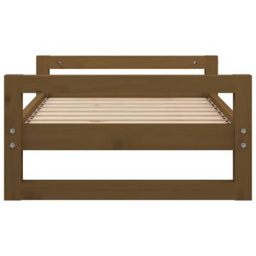 Stylish Dog Bed in Honey Brown - Solid Pine Wood