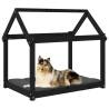 Dog Bed Black - Solid Pine Wood | 101x70x90 cm Comfort