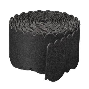 Nature Garden Border Edging 0.13x12m Black - Durable & Eco-friendly