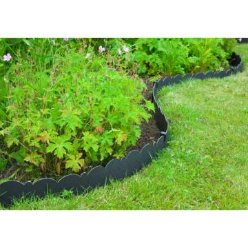 Nature Garden Border Edging 0.13x12m Black - Durable & Eco-friendly