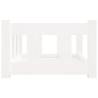 Dog Bed White (55.5x45.5x28 cm) - Stylish Pine Wood Comfort