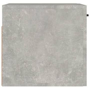 Wall Cabinet Concrete Grey 80x36.5x35 cm - Stylish Storage Solution