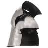 Medieval Knight Helmet Replica - LARP Antique Silver Steel