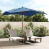 Garden Parasol with Wooden Pole Azure Blue 300x300x273 cm Colour blue 