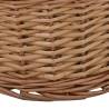 Durable Firewood Basket with Handles - Natural Willow 88x57x34 cm