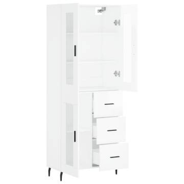 Highboard High Gloss White - Stylish Storage Solution