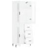 Highboard High Gloss White - Stylish Storage Solution