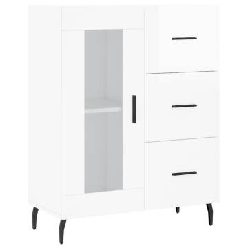 Highboard High Gloss White - Stylish Storage Solution