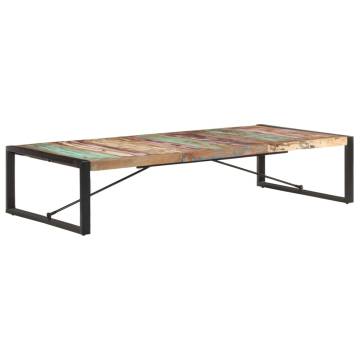 Industrial Coffee Table - Solid Reclaimed Wood, 180x90 cm