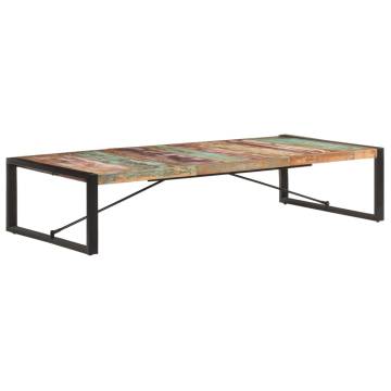 Industrial Coffee Table - Solid Reclaimed Wood, 180x90 cm