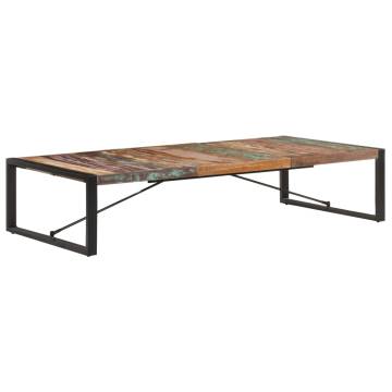 Industrial Coffee Table - Solid Reclaimed Wood, 180x90 cm