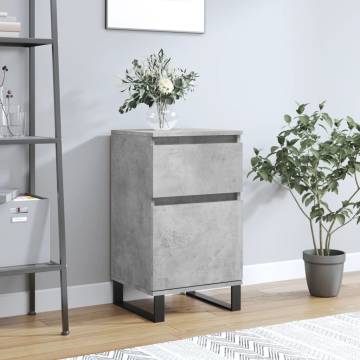 Stylish Concrete Grey Sideboard | 40x35x70 cm | HipoMarket