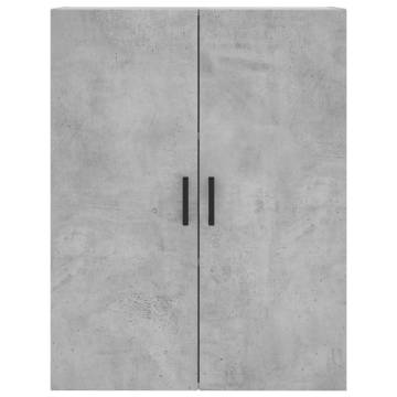 Stylish Highboard Concrete Grey - 69.5x34x180 cm | HipoMarket