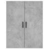 Stylish Highboard Concrete Grey - 69.5x34x180 cm | HipoMarket