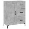 Stylish Highboard Concrete Grey - 69.5x34x180 cm | HipoMarket