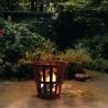 ProGarden Fire Basket with Handle - Rusty Metal - Buy Now