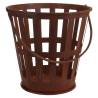 ProGarden Fire Basket with Handle - Rusty Metal - Buy Now