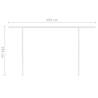 Manual Retractable Awning with Posts 4x3.5m - Cream | HipoMarket