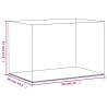 Acrylic Display Box 56x36x37 cm - Transparent & Durable