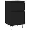 Trendy Black Sideboards - 2 pcs Engineered Wood (40x35x70 cm)