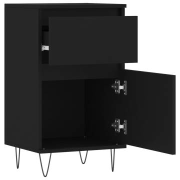 Trendy Black Sideboards - 2 pcs Engineered Wood (40x35x70 cm)