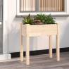 Planter with Liner 71x37x76 cm Solid Wood Fir Colour natural Size 71 x 37 x 76 cm Quantity in Package 1 