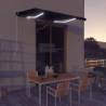 Manual Retractable Awning with LED - 350x250 cm Anthracite