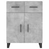 Elegant Highboard in Concrete Grey - Stylish Storage Solution