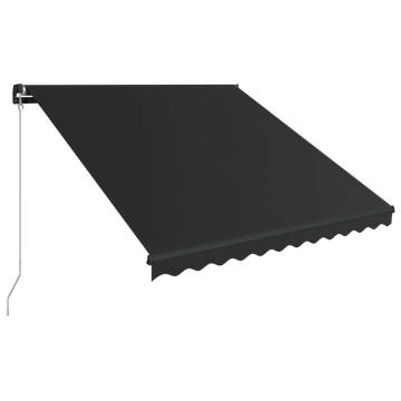 Manual Retractable Awning 350x250 cm Anthracite - Hipomarket