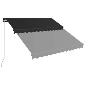 Manual Retractable Awning 350x250 cm Anthracite - Hipomarket