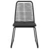 Outdoor Chairs 6 pcs Poly Rattan Black - Stylish & Durable