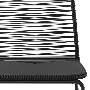 Outdoor Chairs 6 pcs Poly Rattan Black - Stylish & Durable