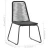 Outdoor Chairs 6 pcs Poly Rattan Black - Stylish & Durable