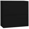 Office Cabinet Black 90x40x90 cm Steel for File Storage