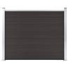 Fence Panel WPC 180x146 cm Black Colour black Size 180 x 146 cm Quantity in Package 1 