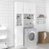 Bathroom Cabinet White 32x25.5x190 cm Engineered Wood Colour white Number of 1 Number of Pieces 